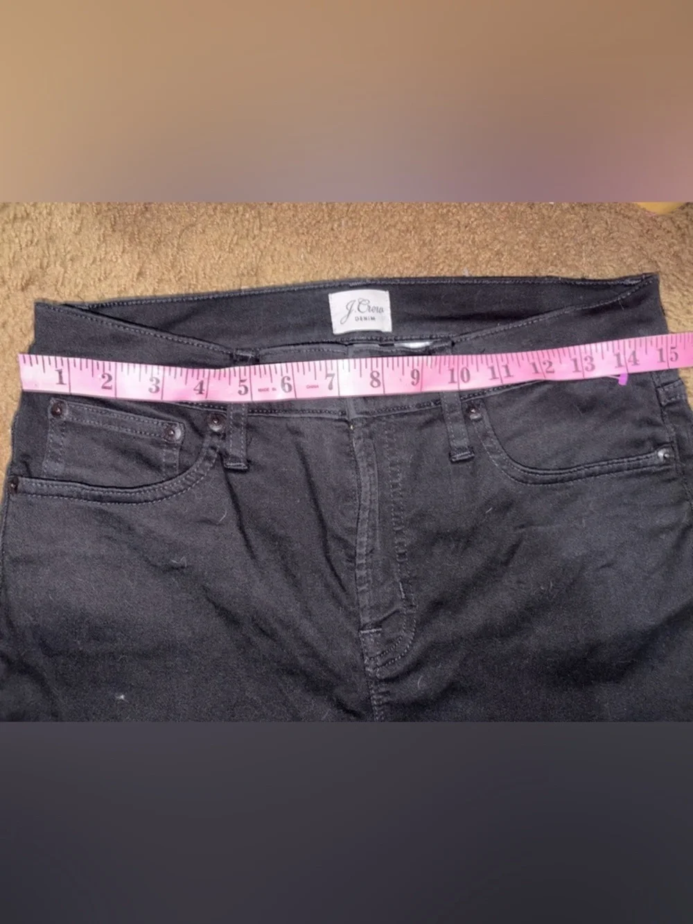 J. Crew Black Cropped Slim Ankle Jeans Size 29